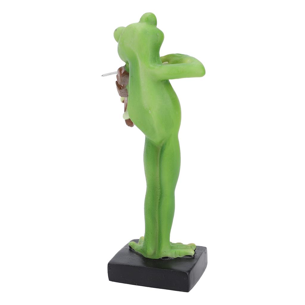 Froschstatue Harzornament Multifunktional Niedlich Exquisit Lustige Froschfigur Heimdeko für Zuhause