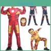 Vingadores Homem de Ferro Tony Stark Fantasia de Super-Herói Cosplay Macacão Com Acabamento Requintado e Material Respirável