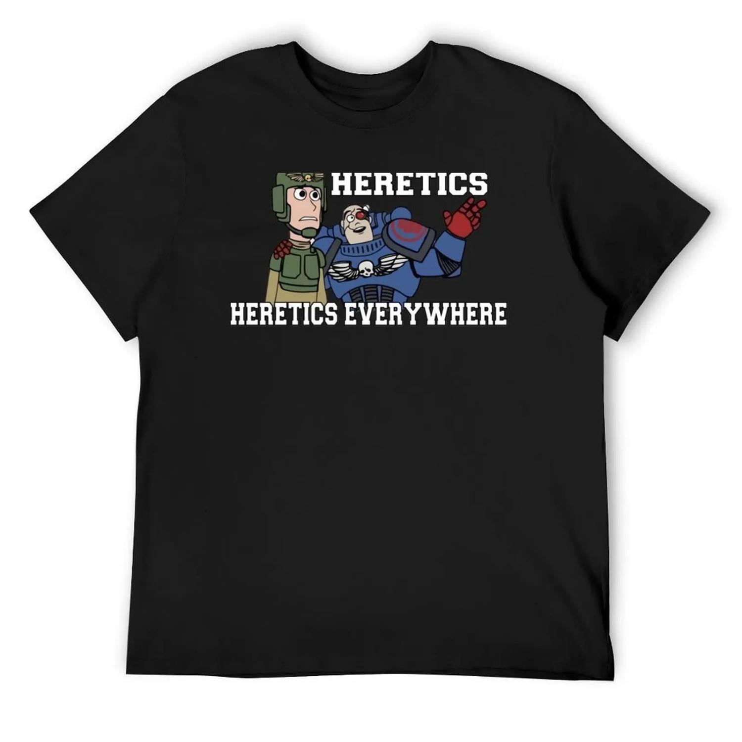 Еретики, Еретики Везде!! 40k Печать Футболка модные рубашки мужская футболка корейская мода мужские футболки S чёрный