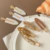 1pcs Bridesmaid Hair Clips Gold Girl's Seamless Hairpin Wedding Hair Accessories for Long Hair Ornaments Resin Bridesmaid Gift