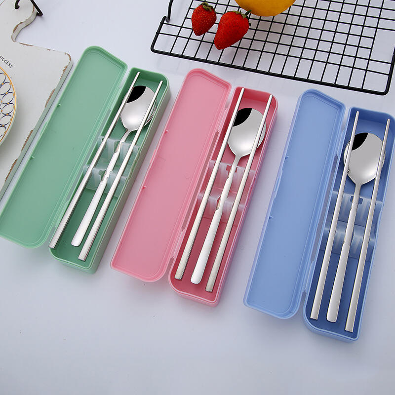 Pastel portable spoon set 3 colors 01. Blue_1279660