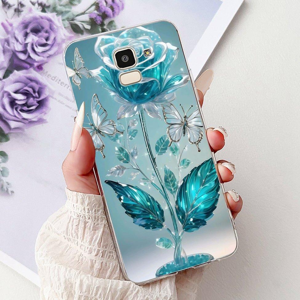 Clear For Samsung J6 2018 Case SM-J600F Cute Fashion Funny Painted Back Cover For Samsung Galaxy J6 2018 Phone Case J600G J600FN