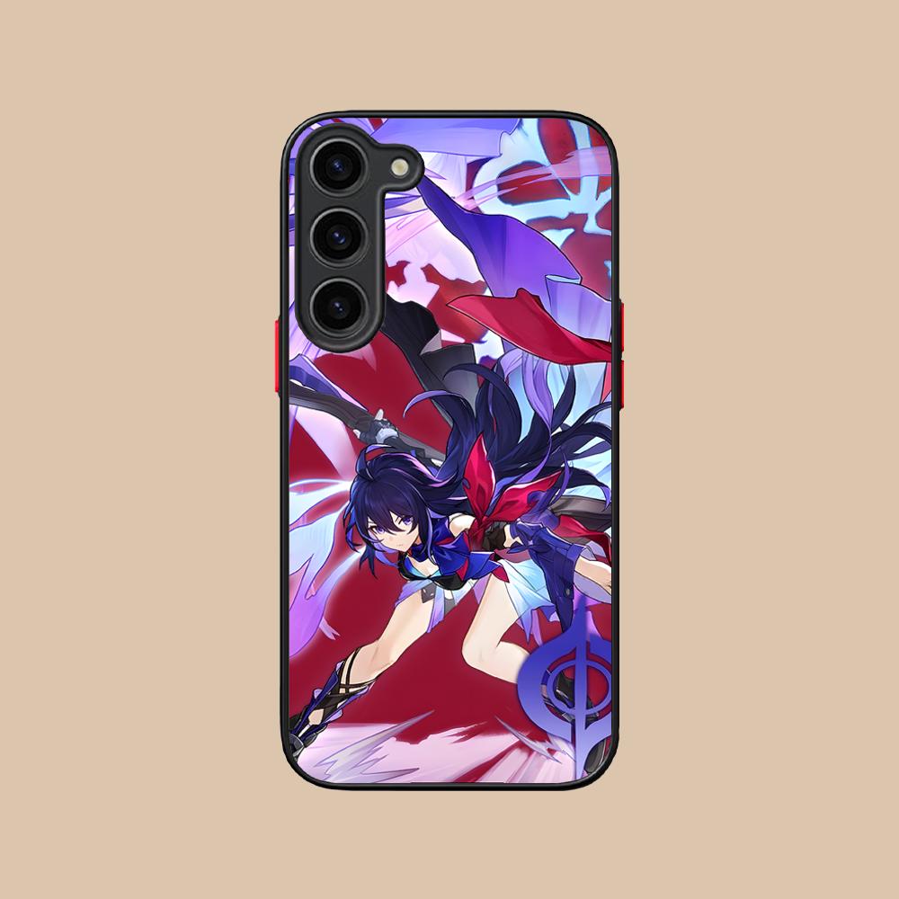 HSR Seele Silicone Mobile Phone Case for Samsung Galaxy S26 S25 S24 S23 S22 S21 Plus FE Ultra Colorful Cover