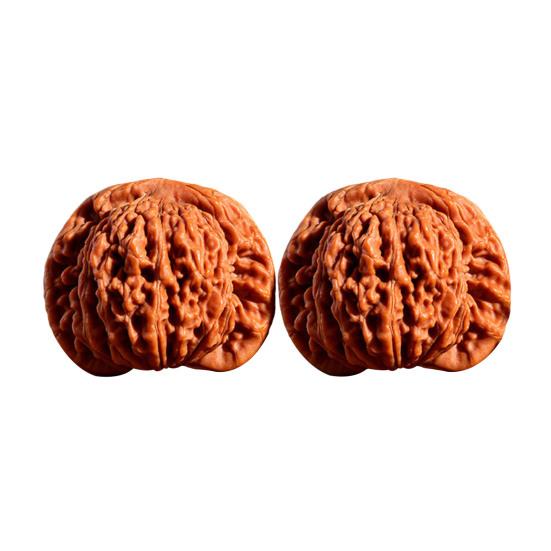 2Pcs Walnuts Relax Hand Massage Balls for Stress Relief And Blood Circulation Support Wood Fidget Tool Enhances Focus Joint Health Sleep Aid Gift