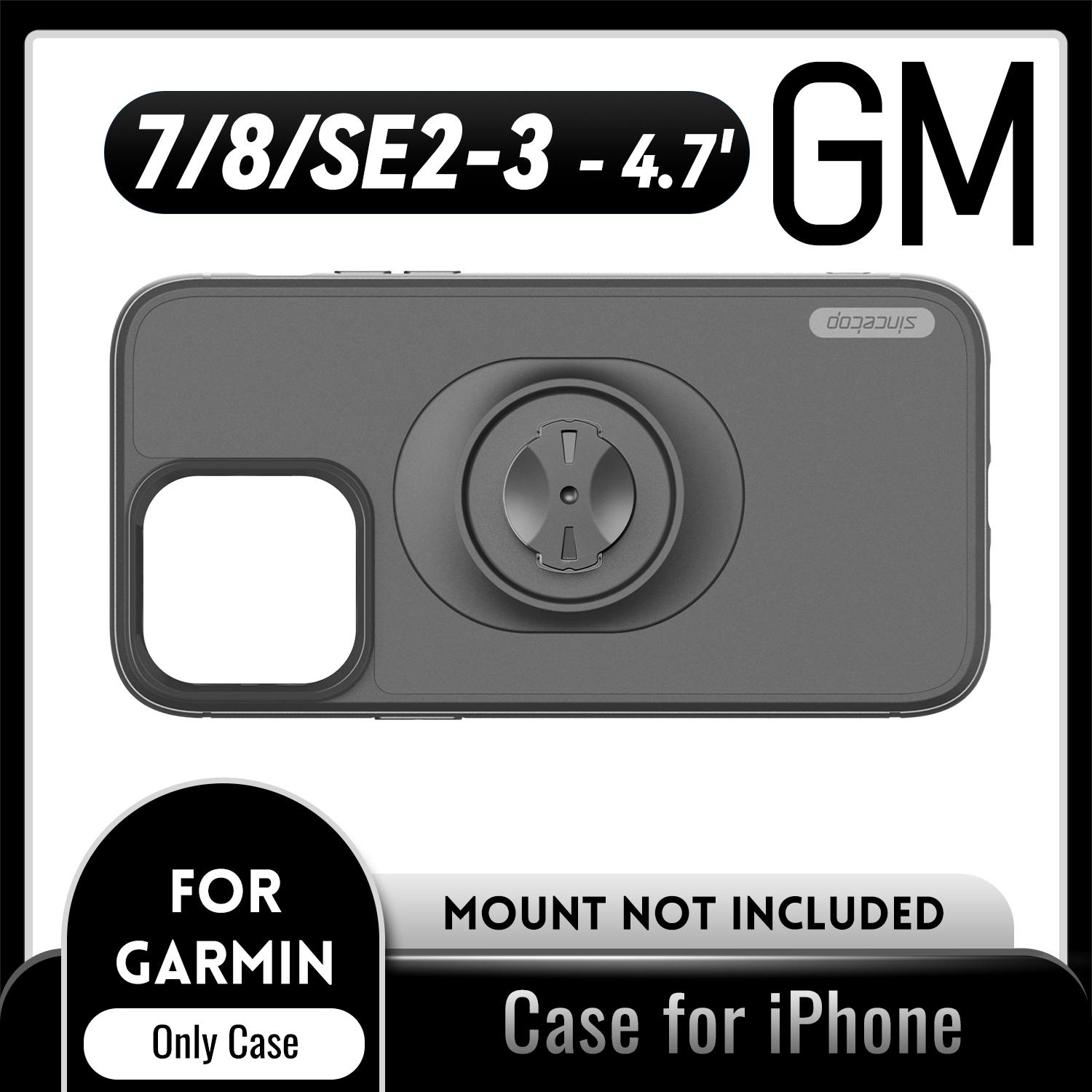 Shockproof Case For Apple iPhone 17 16 15 14 13 12 11 8 7 Pro X Max Plus SE Protective Cover for Garmin Mounts/Holders Case-7-8-SE2-SE3