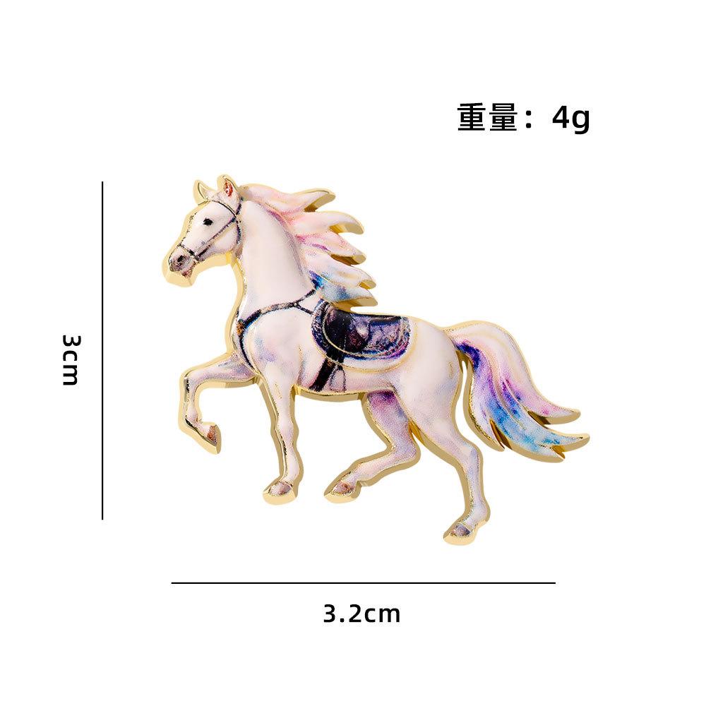 Year of the Horse New Year Brooch Cute Creative Chinese Style Spring Festival Metal Badge Gifts for Friends Event Gifts