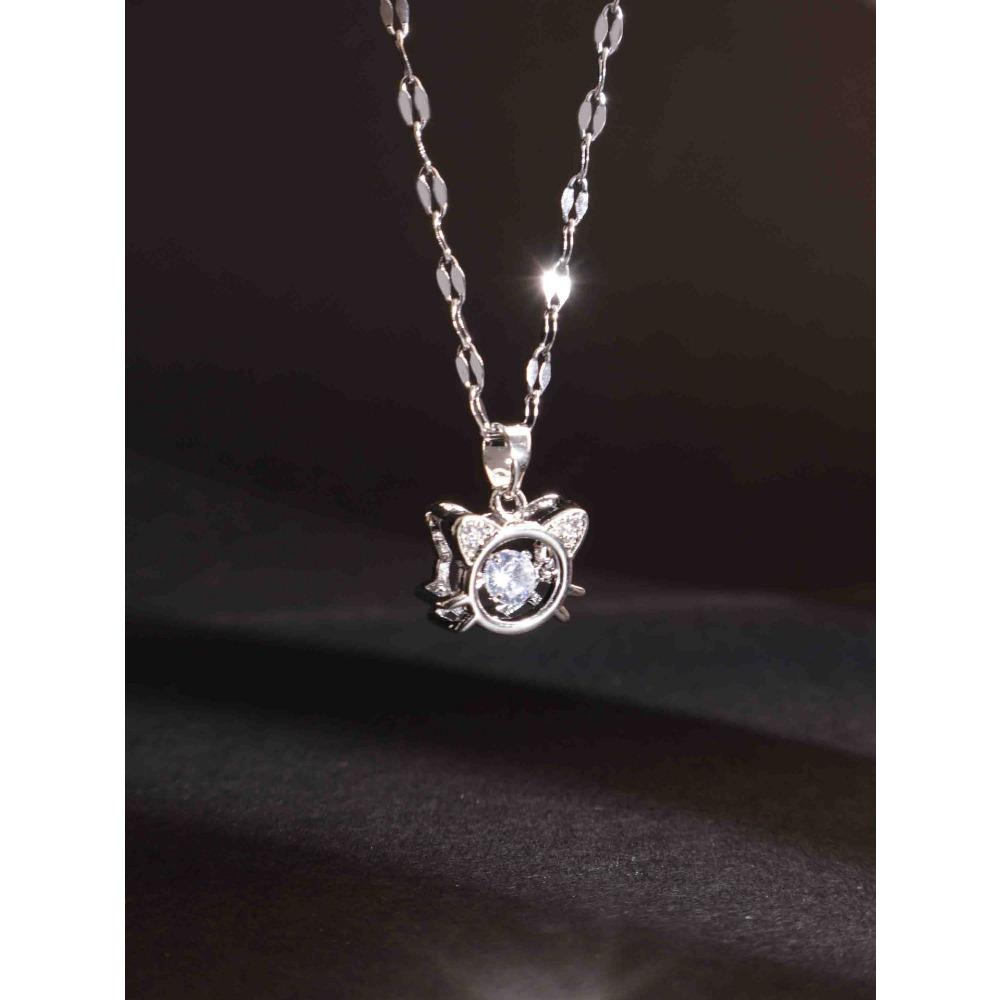 Necklace Does Not Fade Women's Summer Smart Love Versatile Necklace Women's High-end Titanium Steel Accessories