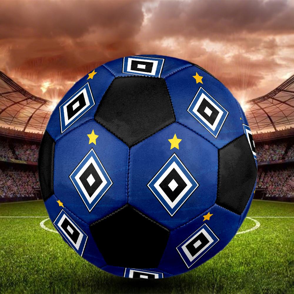 Pallone da Calcio Hamburger SV, colorato, adatto a tutte le età, cucito a macchina, materiale PVC, qualità da competizione, durevole e ad alto rimbalzo