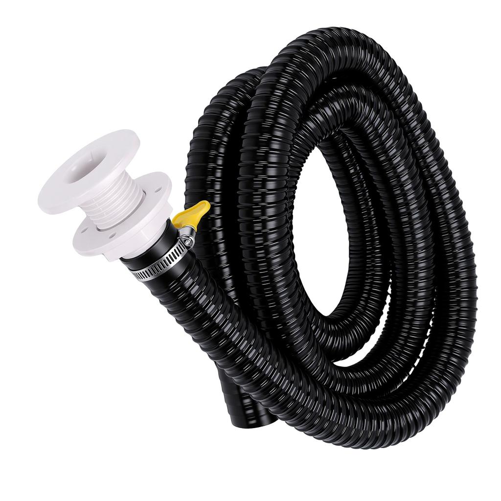 Bilge Pump Hose 1 1 8 Inch Marine Bilge Pump Plumbing Kit Easy Installation with 2 Stainless Steel Clamps
