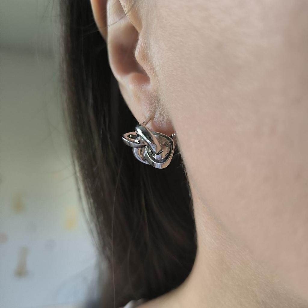 Silver Earrings Without Stones (2192756)