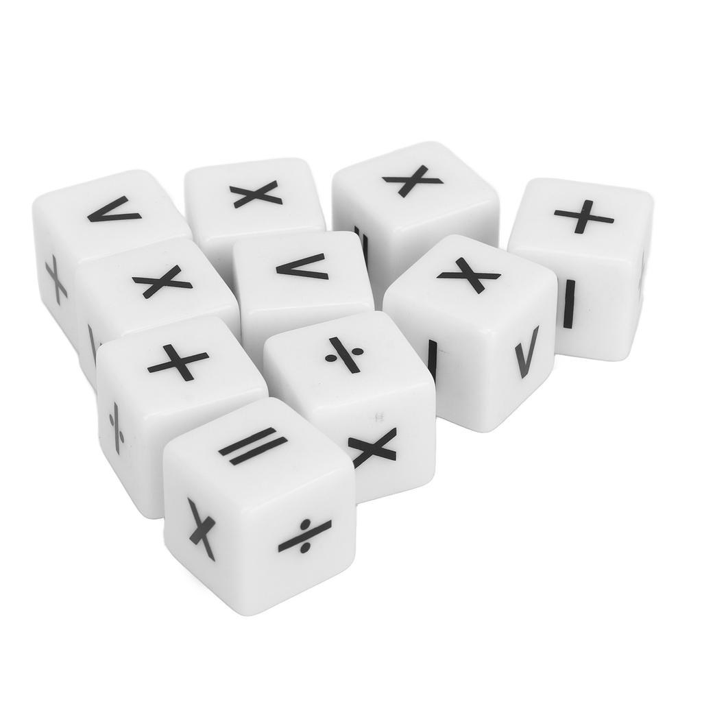 20pcs Teaching Dice Set Math Operation Dice Mathematical Operation Dices Math Teaching Classroom
