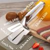 Stainless Steel Non-Stick Fish Turner Tongs - Ergonomic Kitchen Tool for Flipping Fish, Steak & More - Durable & Easy To Clean