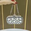 Evening Party Handbag, Slim Luxury Chain Bag, Evening Party Dress Bag, Diamond-encrusted Evening Bag