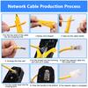 Handskit RJ45 RJ11 RJ12 Netzwerk Reparatur Zange Tool Kit mit Kabel Tester Feder Klemme Crimpen
