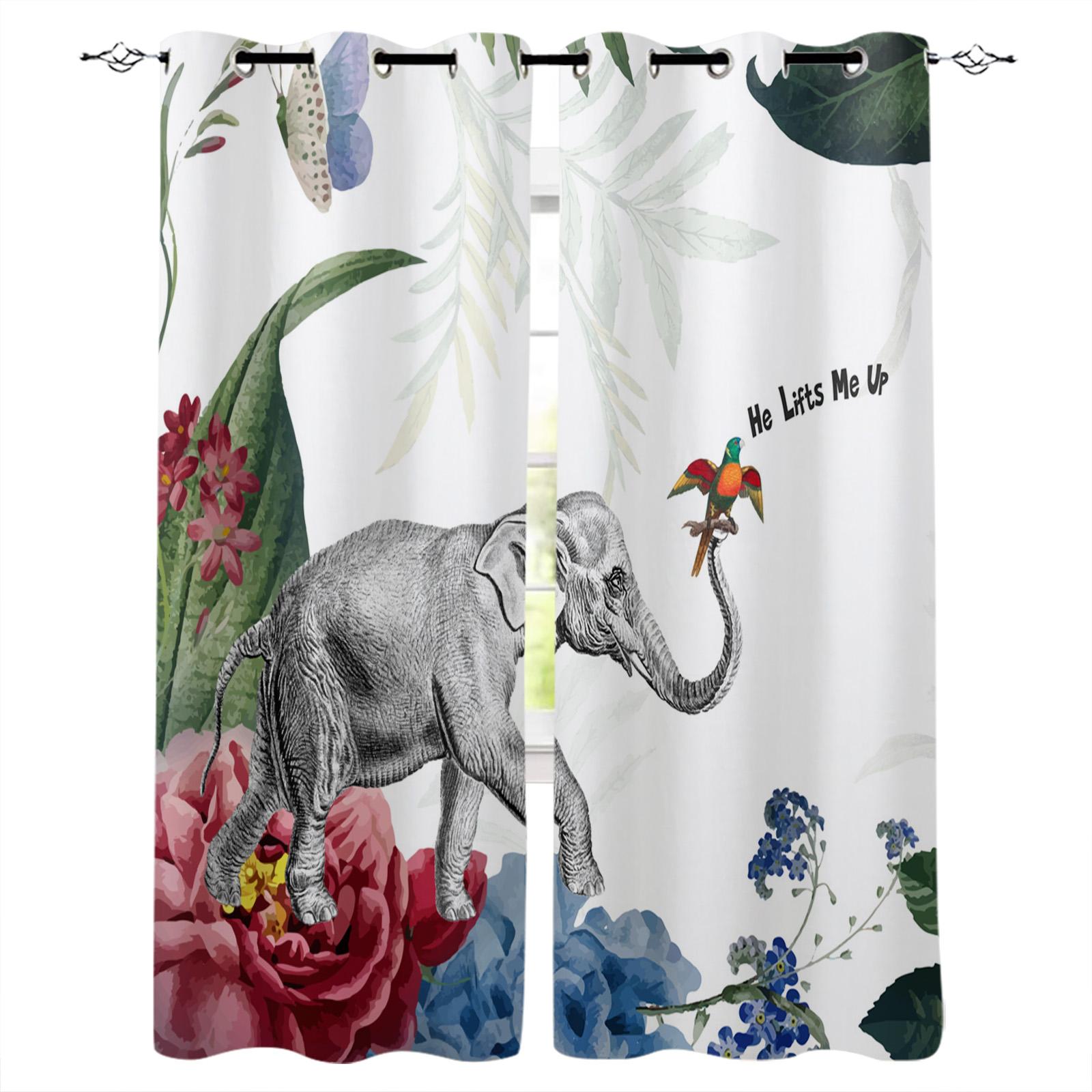 Газетный слон Шторы для гостиной Декоративные элементы Гостиная 135W x 60H(cm) — фото 16