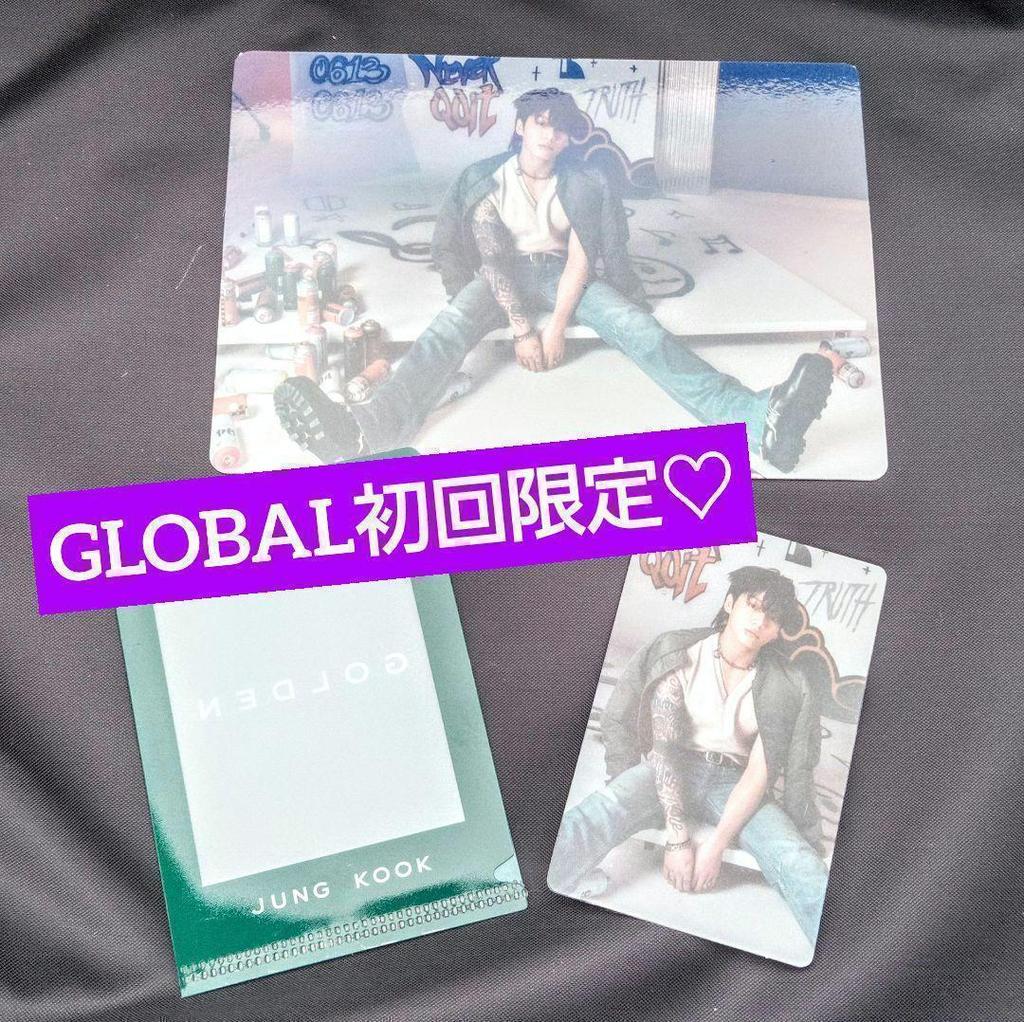 [USED] Jungkook GOLDEN Trading Card Original Bonus Early Bird BTS JK Anonymous