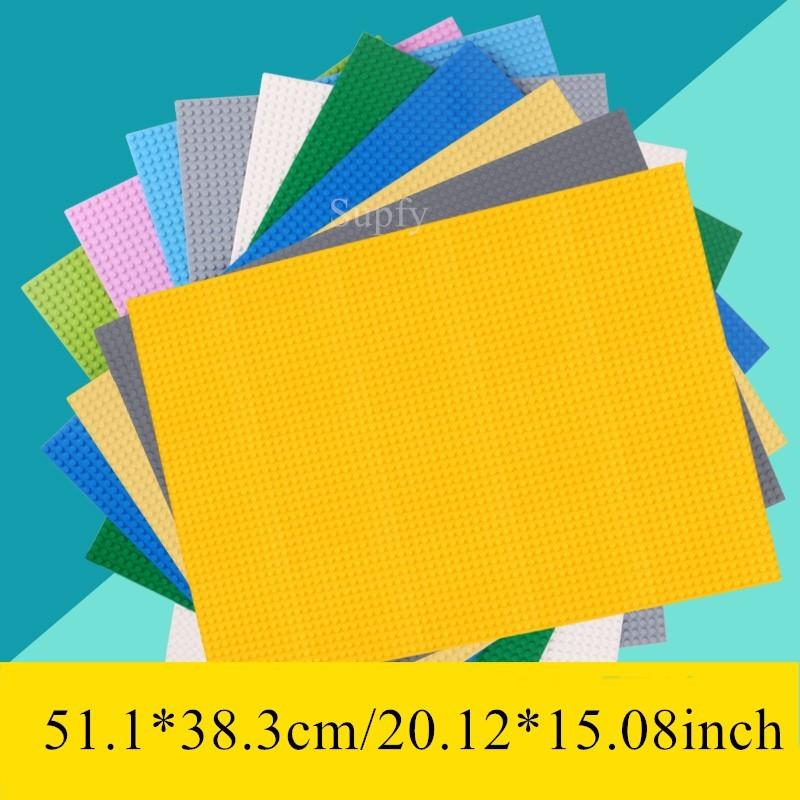 Non-Toxic 48*64 Dots Building Blocks Base Plate Diy Assembled Baseplate Building Blocks Wall Compatible With Brand Gift Toys For Children