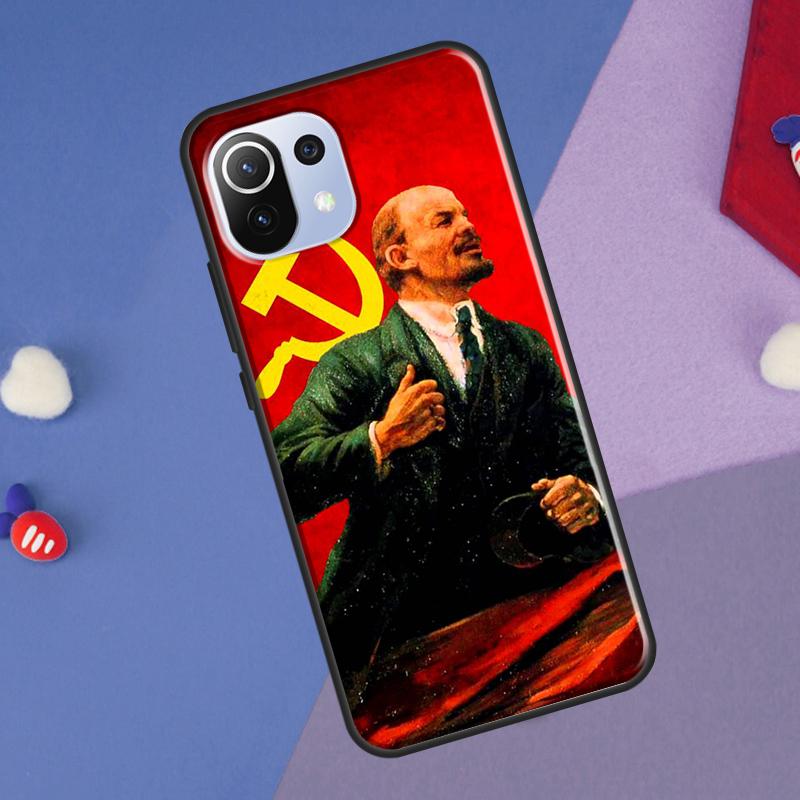 Lenin Soviet Union Flag Cover For Xiaomi 14T Pro 11T 12T 13T 13 14 Ultra POCO X7 Pro X3 X5 F3 F5 F6 M6 X6 Pro Case