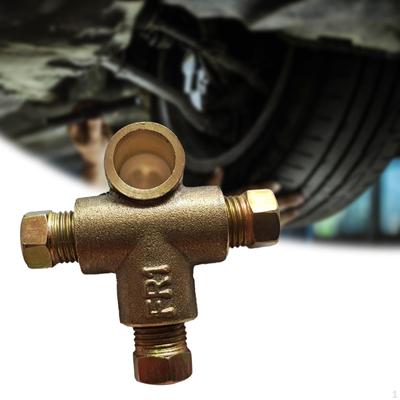 Adattatore a T per Tubo Freno in Ottone per Auto Sostituzione Femmina