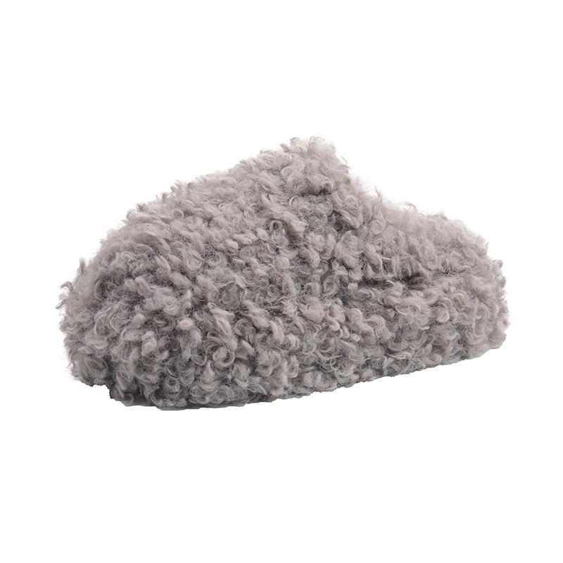 

Fashion and lightweight suede thick-soled fluffy slippers women s new autumn and winter wear warm bag head slippers in 2025 35