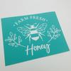 Silk Screen Stencils Self-Adhesive Screen Stencil Mesh Transfer Reusable Screen Stencil for Window, Fabric, Home Decors
