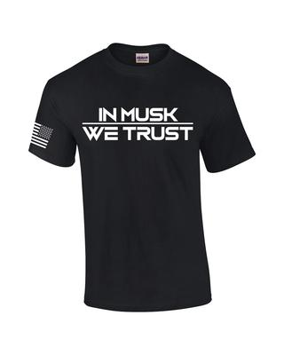 In Musk We Trust Elon Lustiges Herren Kurzarm T-Shirt Grafik T-Shirt