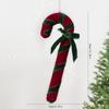 New Christmas Candy Cane Fabric Ornament for Tree & Window Decorations