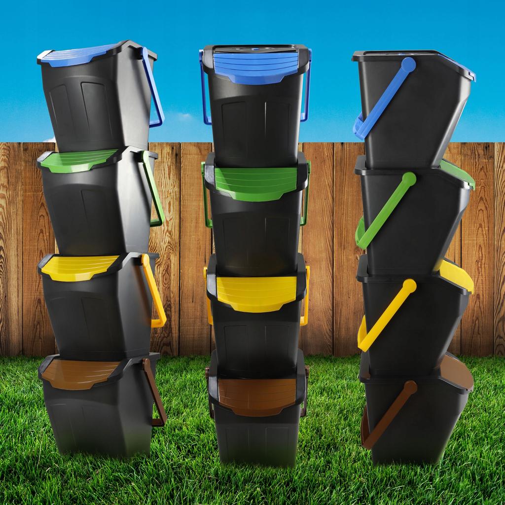 KADAX Trash Can Container for Sorting Set 25L