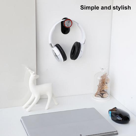 Headphone Holder Small Size Easy to Install Retractable Portable ABS Headphone Stand for Home