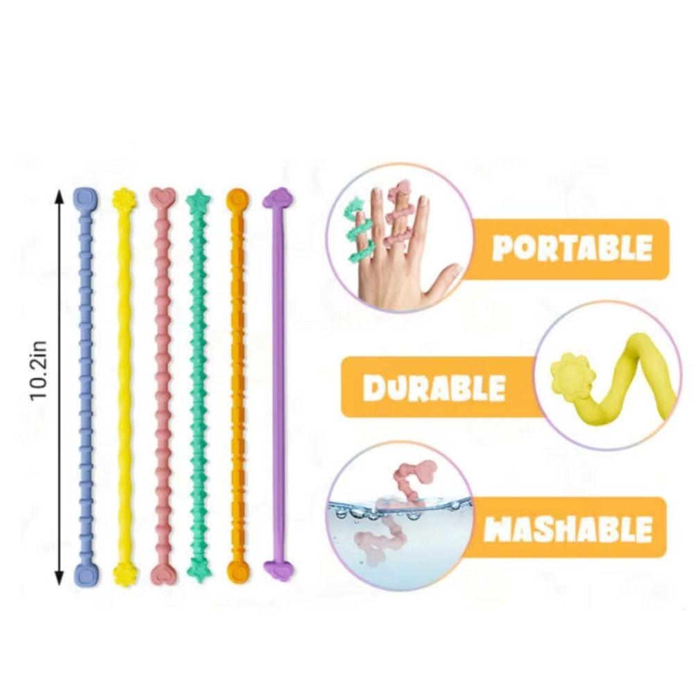 Textured Calming Fidgeting Sensory Toys Anxiety Silicone Anti Stress Relief  ADHD Kids