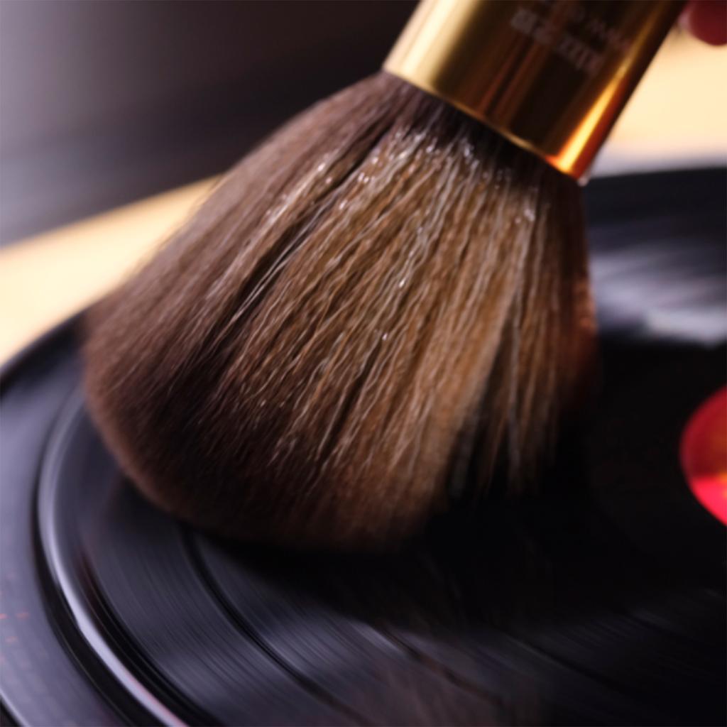 Vinyl Record Player Cleaning Brush Multifunctional Cleaner Anti-Static Soft Turntable CD Brush Soft