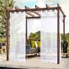 Outdoor Transparents Curtains Weatherproofs Eyelet Voile Curtains for Patioes Gazeboes