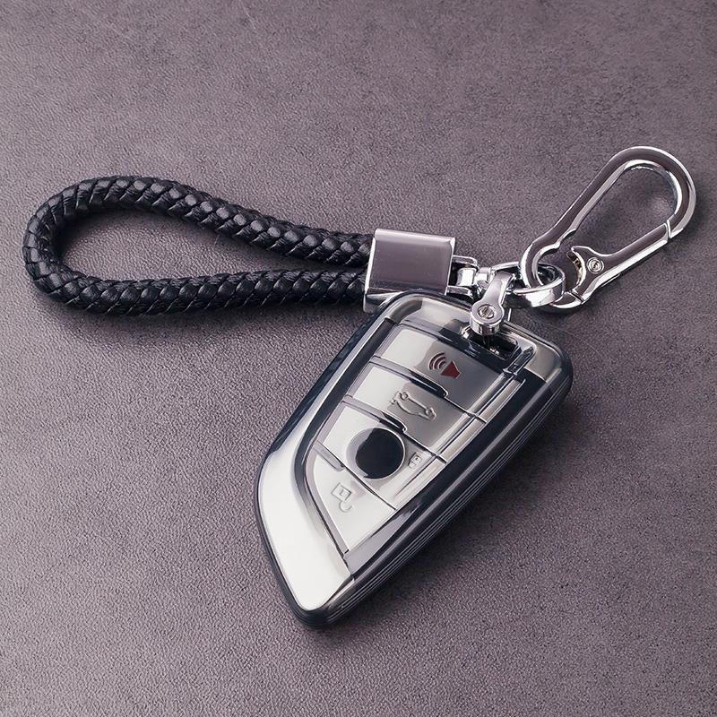 BMW Key Case for 3/5 Series, X3, X5, X2, 525, i3 - High-End Feel with Men's Buckle.