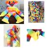 Peluche Huggy Wuggy Arcoíris - Inspirado en el Juego Poppy Playtime Suave Y De Alta Calidad