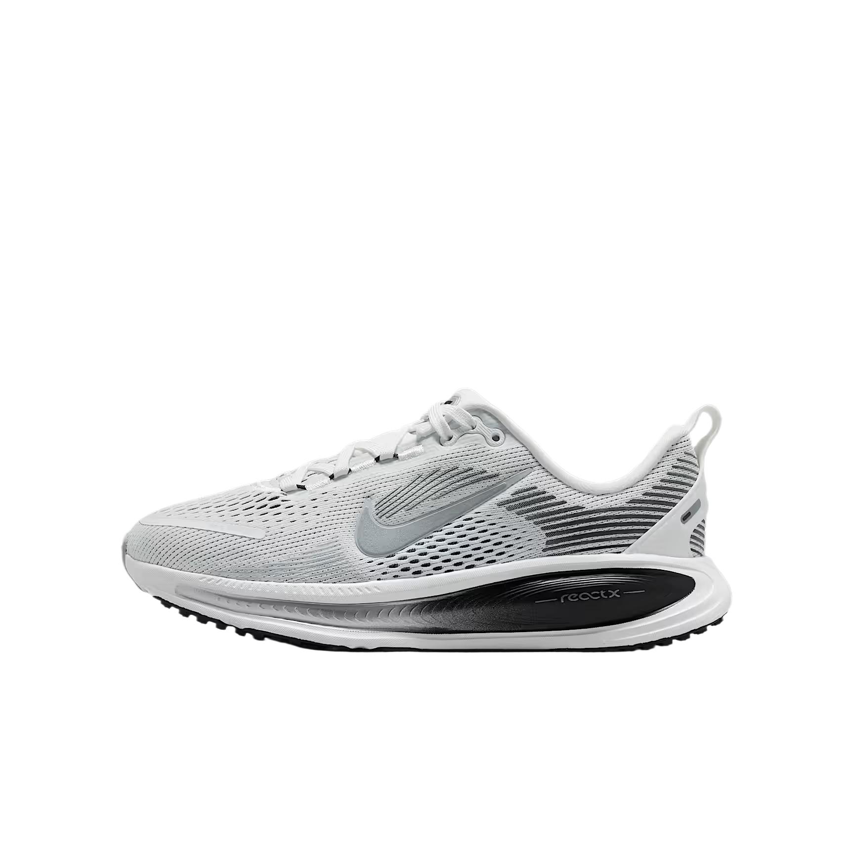 Nike Vomero 18 GS Summit White Black Silver Kids Sneakers Off-White Metallic-Silver IO9501-100 35