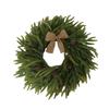 Norfolk Wreath For Front Door, Artificial  Wreath, Realistic Artificial Green Leaves Wreath For Wall, Window