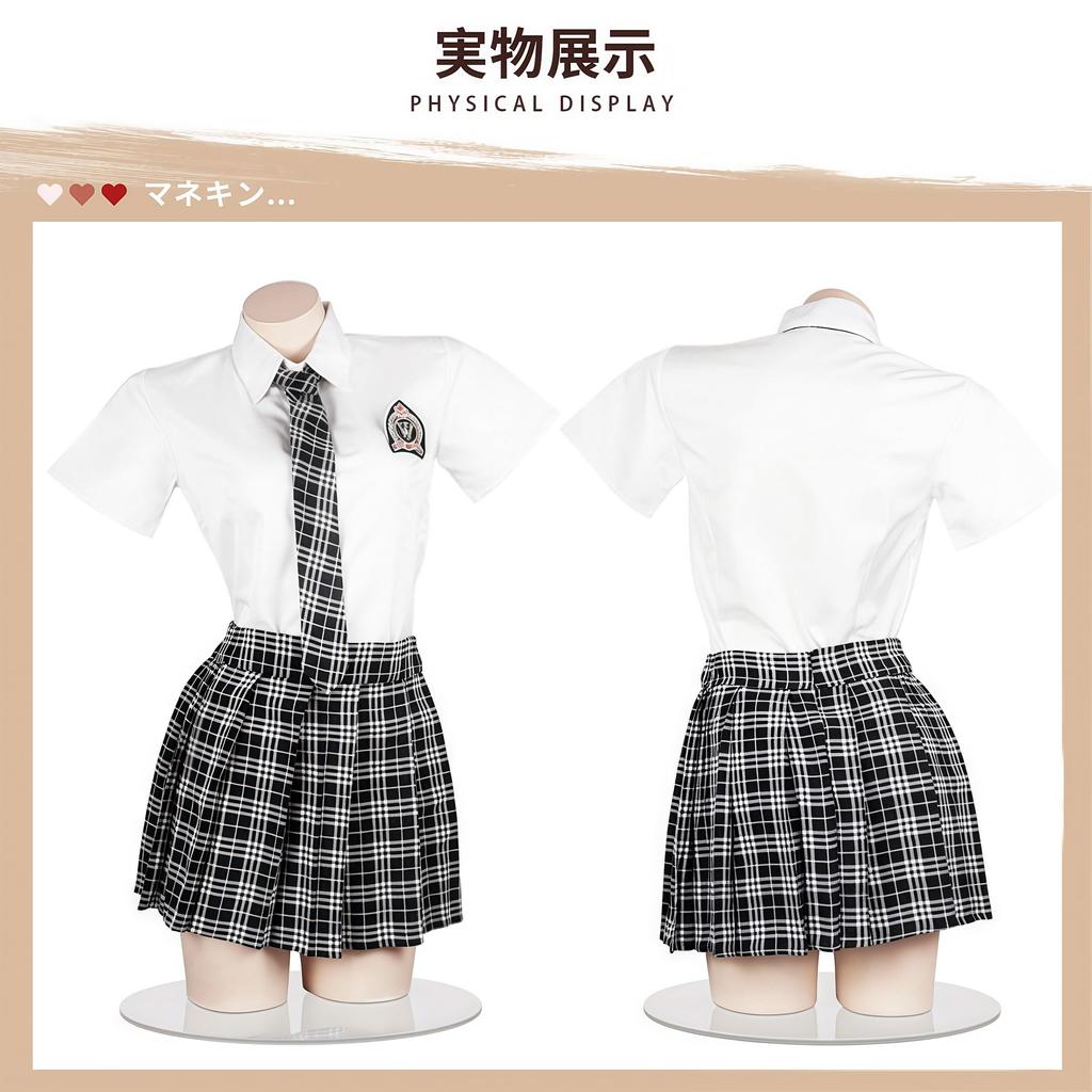 Sexy JK Uniform Cosplay Popular and Sailor Mini Checked Pleated and Perfect for High School and College Perfect for Photo School Cultural Entrance and