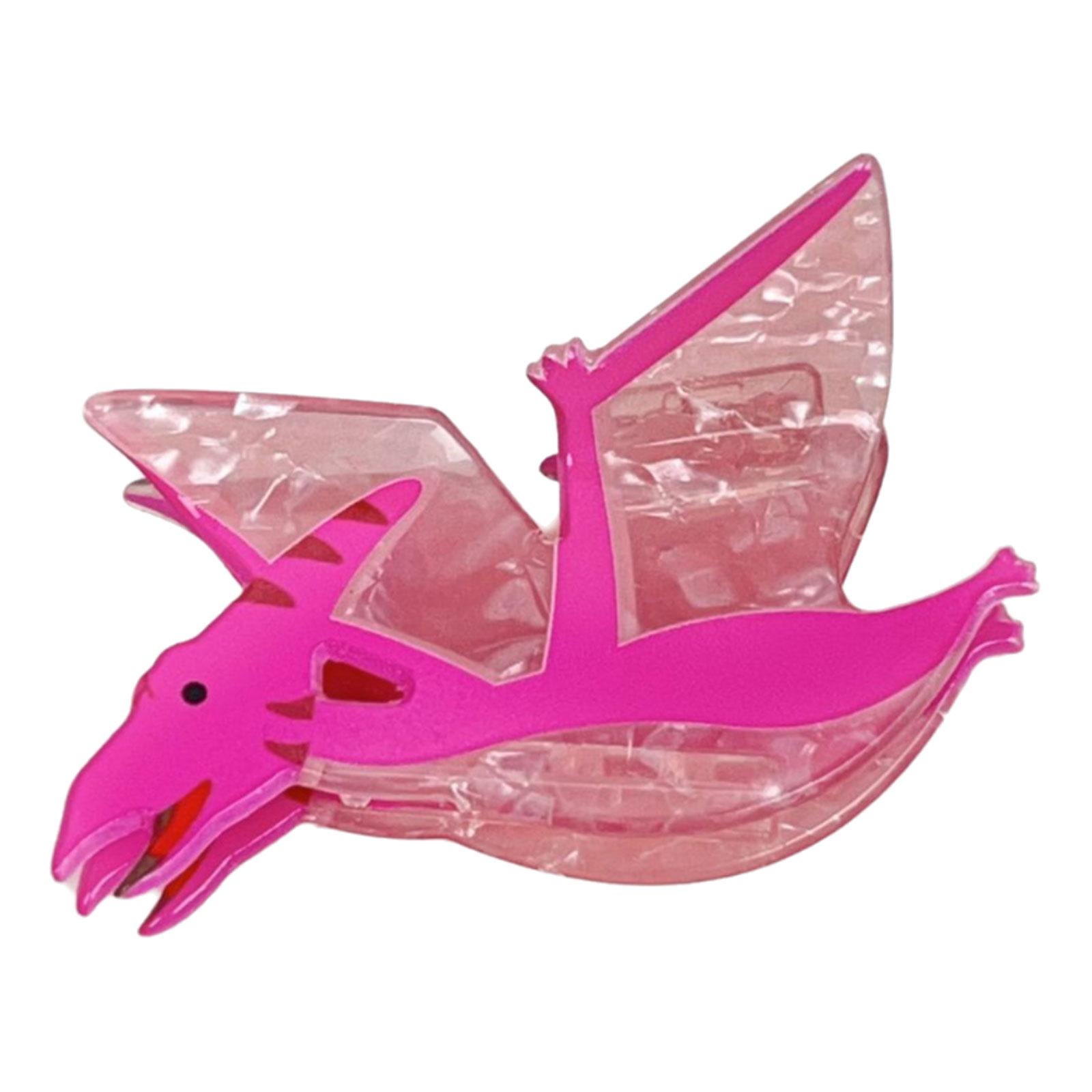 

Заколка для волос с мультяшным динозавром, уникальная заколка, забавные акриловые шиньоны, удобное украшение для волос для любителей моды 2