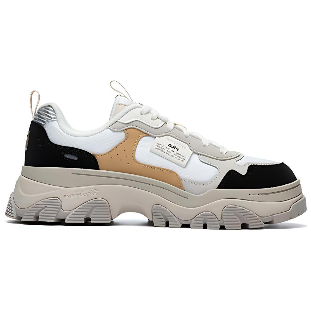 New FILA Fashion Sneakers Hike Low Top Chunky Sneakers Women's Gray Black F12W144132FWB