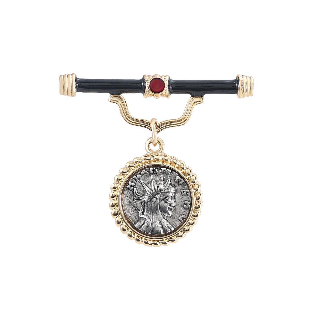 2024 Baroque Retro Brooch: Elegant French Pin for Men's and Women's Suits and Accessories