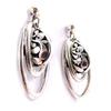 Les Trésors De Lily [J6820] - Silver 'Cunegonde' Designer Earrings