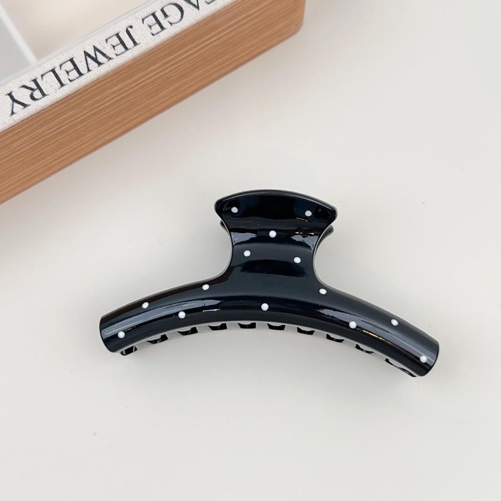 Korean Version of The Polka Dot Hair Clip Women's New Half-caught Hair Clip Headdress Hairpin Clip Disc Hair Clip Summer Hair Accessories