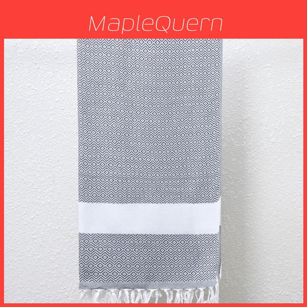 Geometry Pattern Beach Towel With Fast Dry Cotton Blend For Home And Travel Use
