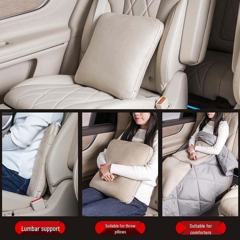 Multi-functional Suede Plush Pillow/Air Conditioning Blanket/Car Accessory