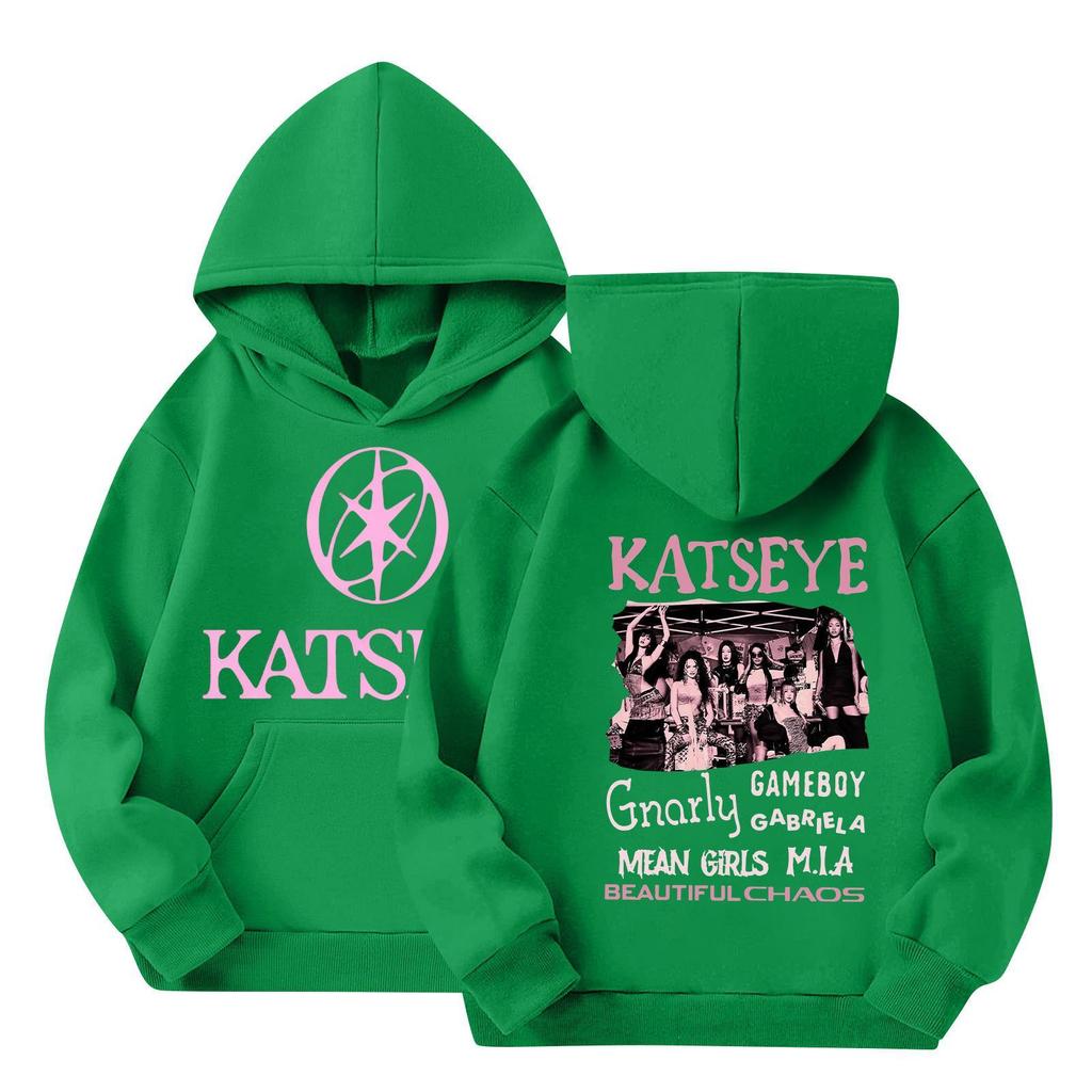 Girl Group Printed Long Sleeve Hoodie Sweatshirt for Girls Casual Everyday Wear