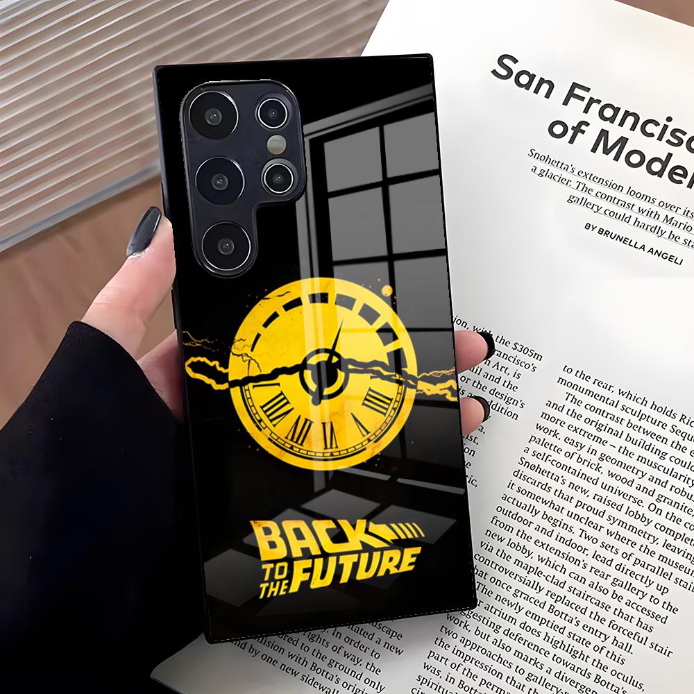 Back To The Future Phone Case For Samsung S26 Ultra S25 Edge Ultra S23 S22 S21 S20 Ultra Plus S24 Fe A25 Glass Cover