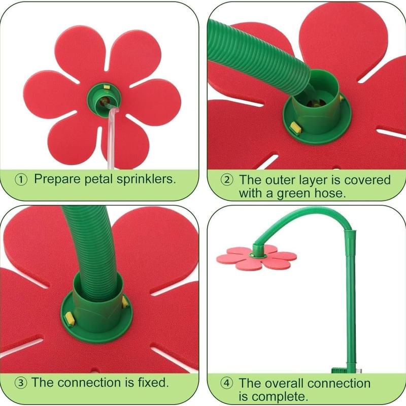 Crazy Sprinkler Crazy Dancing Flower Water Sprinklers Funny 360° Rotating Sun Flower Dancing Lawn Sprinkler
