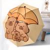 1pc Bear Family Umbrella Illustration Umbrella with Plastic Handle,Suitable for All Seasons Home Travel Outdoor UmbrellaSanlio119