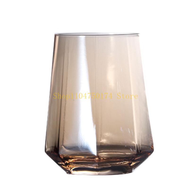 Creative Large Capacity Transparent Crystal Juice Glass Drinking Glass 4 Col top sale
