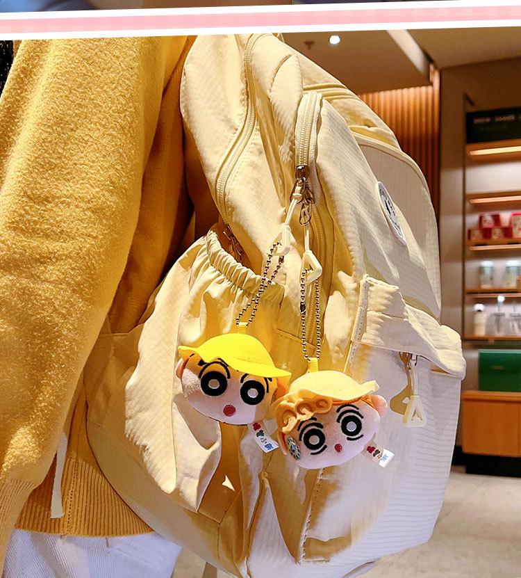 Crayon Shin-chan Magnetic Sticker & Couple Pendant Doll Keychain Set
